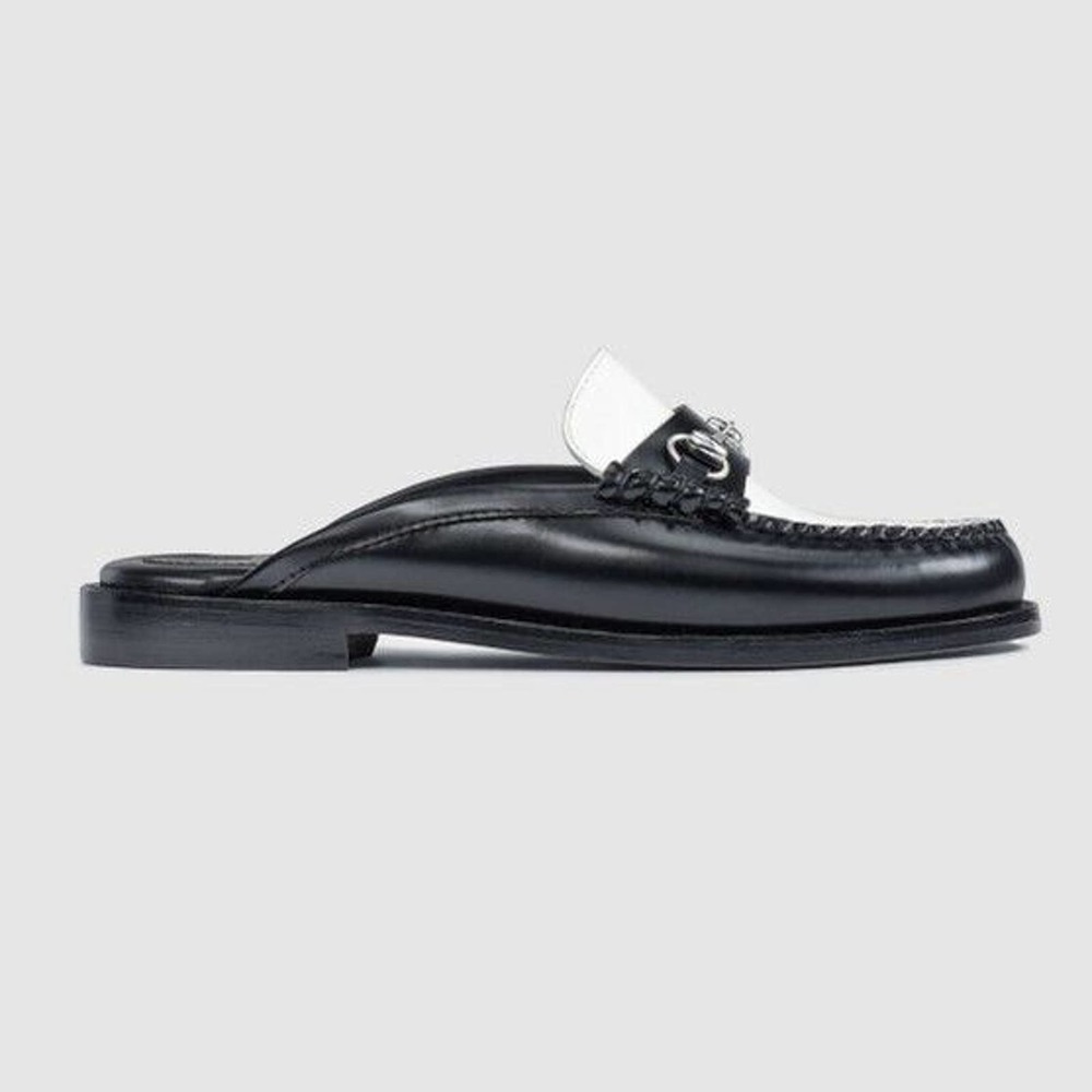 GH Bass Women's Black Leather Lianna Mules Size 8M